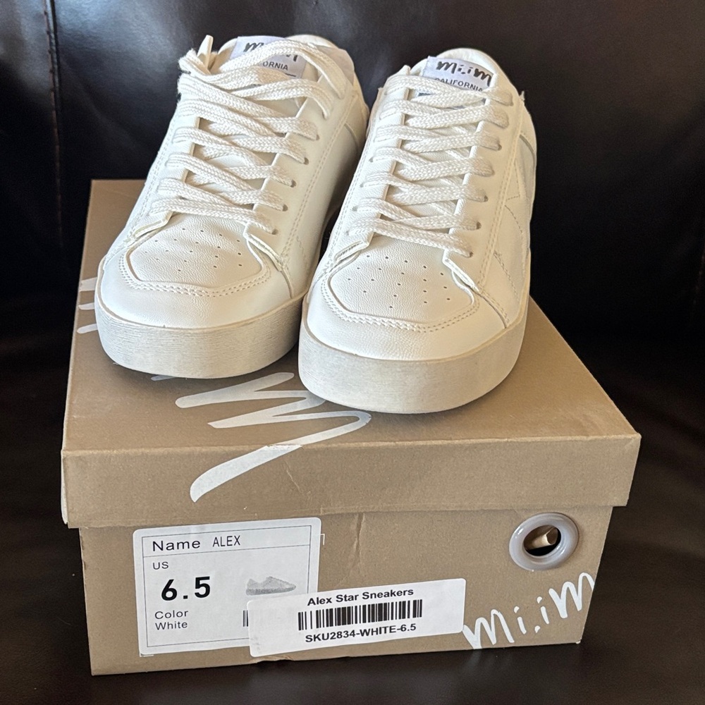 Mi.iM Cream Alex Star Sneakers